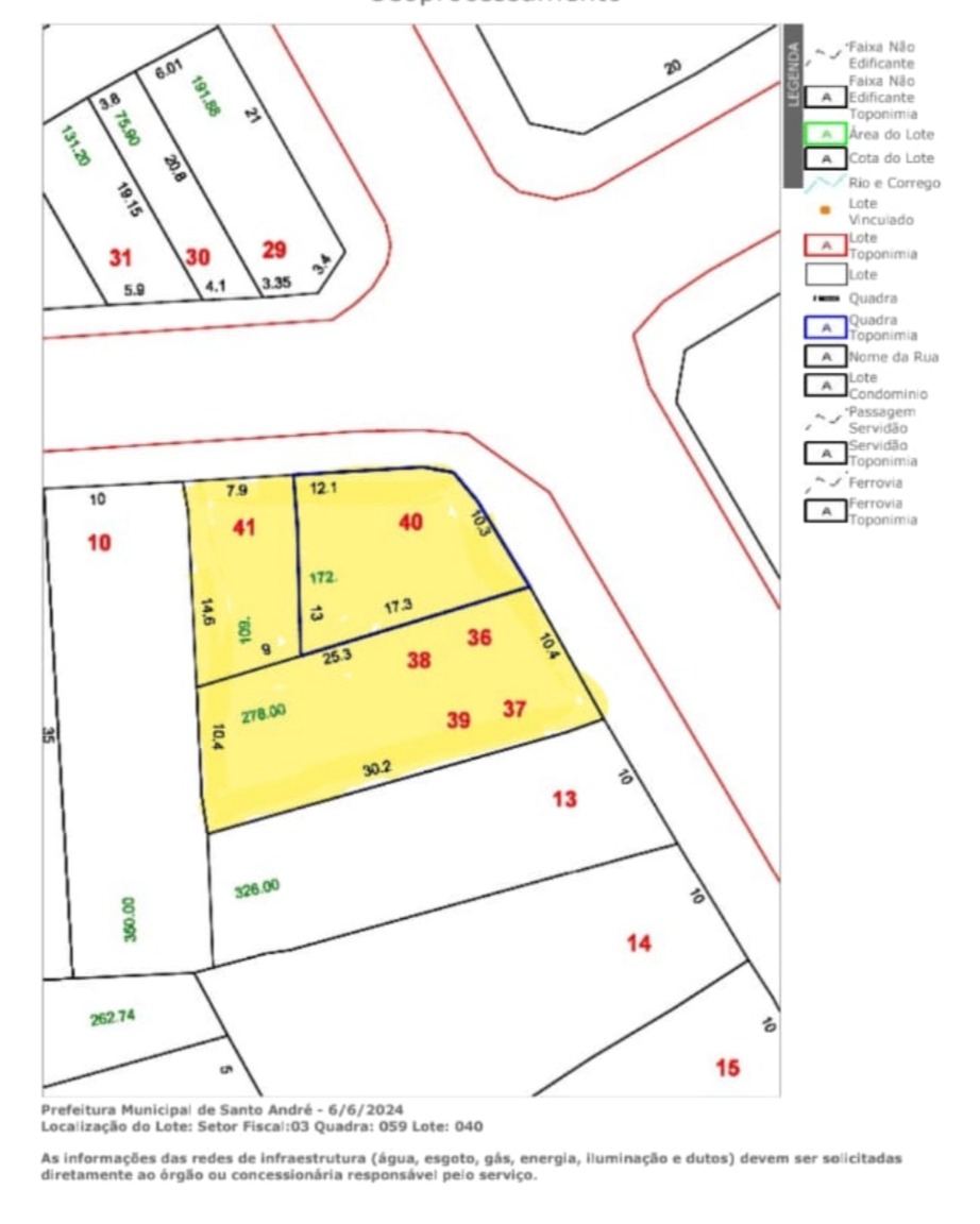 Terrenos e Áreas com 0m² para Aluguel – Santo André